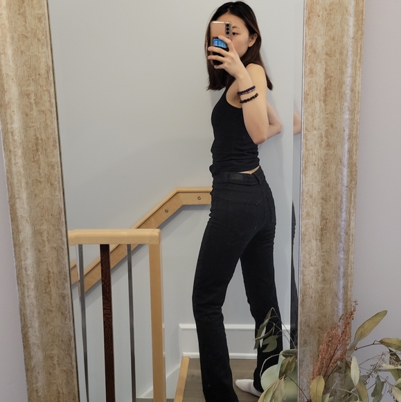 Black heat tech wind river straight leg jeans - Picture 3 of 8